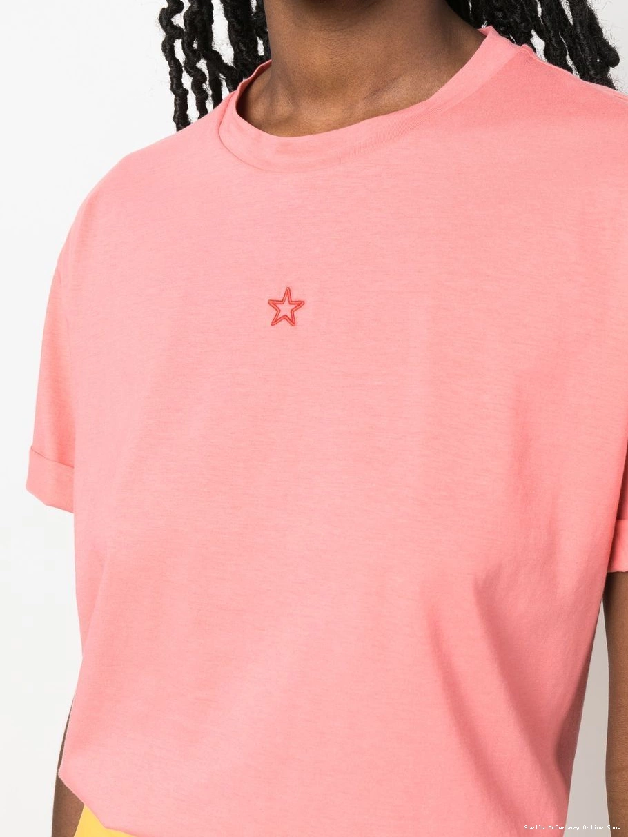 Cheap T-shirt star-embroidered McCartney Women Stella 0414